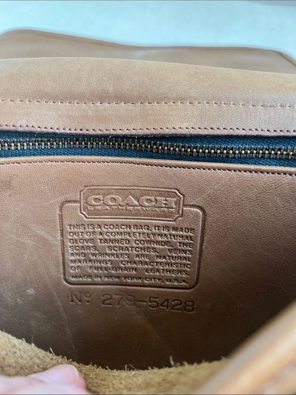 Coach Vintage Saddle Pouch Large Brown NYC Rare